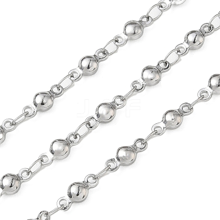 Tarnish Resistant 304 Stainless Steel Ball Link Chains CHS-L015-39-1