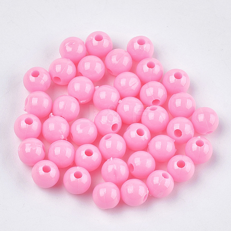 Opaque Plastic Beads KY-T005-6mm-621-1