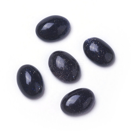 Synthetic Blue Goldstone Cabochons G-F605E-06B-1