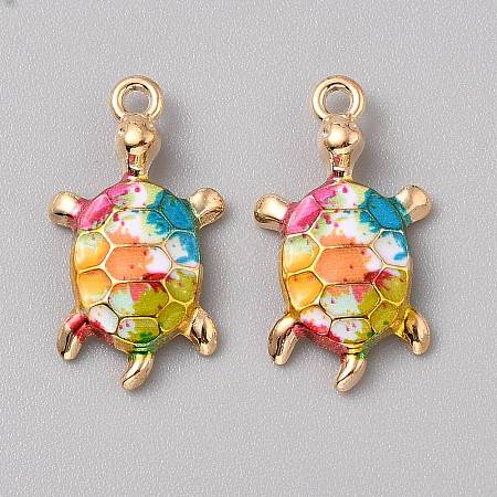 Alloy Enamel Pendants FIND-CJC0027-01G-06-1