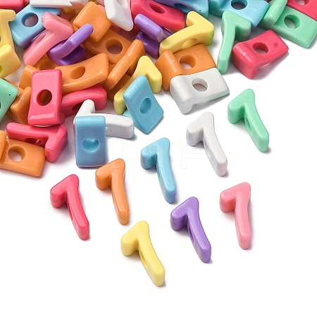 Opaque Acrylic European Beads OACR-S072-04E-1
