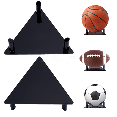 Acrylic Sport Ball Display Holder ODIS-WH0038-152B-1