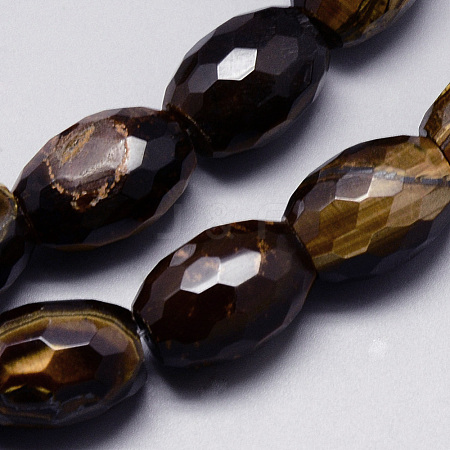 Natural Tiger Eye Beads Strands G-Q948-59B-1