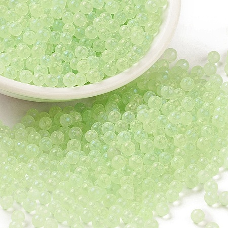 Luminous Transparent Glass Seed Round Beads GLAA-F124-D05-B-1