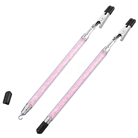 2Pcs Iron and PVC and Acrylic Alligator Memo Clips FIND-SC0011-26A-1