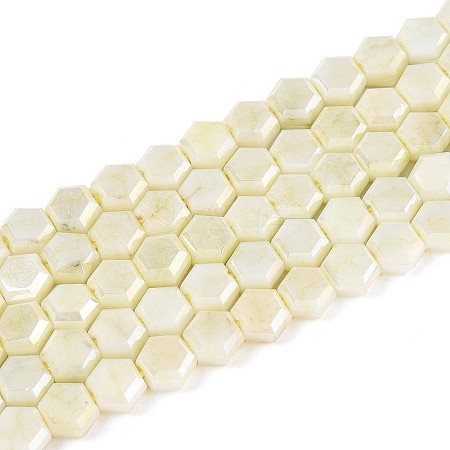 Anti-Tarnish Electroplate Glass Beads Strands GLAA-T028-6mm-02E-1