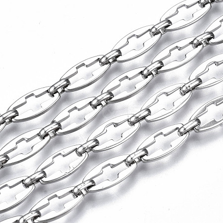 304 Stainless Steel Link Chains CHS-T003-16P-NF-1