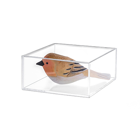 Square Transparent Acrylic Jewelry Packing Boxes with Lid CON-WH0085-169-1