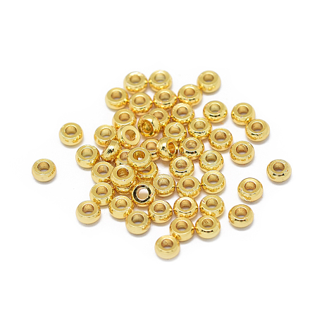 Rack Plating Brass Spacer Beads KK-F801-10-G-1