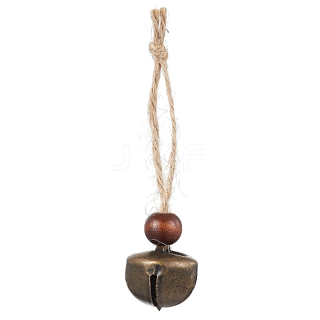 Iron Bell Pendant Decoration HJEW-JM02488-02-1