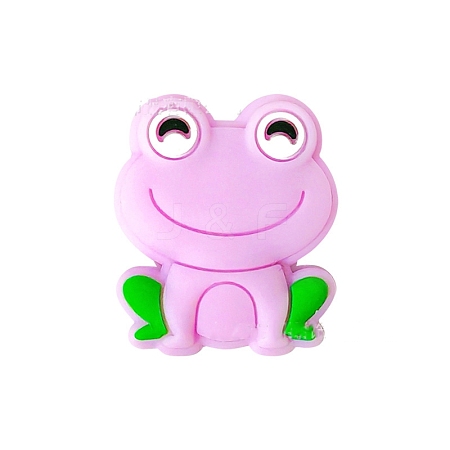Frog Food Grade Silicone Beads PW-WG10040-06-1
