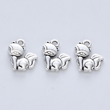 Tibetan Style Alloy Pendants TIBE-R316-063AS-RS-1