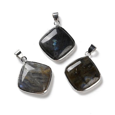 Natural Labradorite Pendants G-B123-04P-1