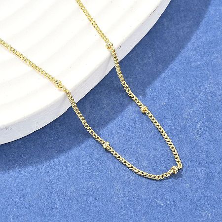 Brass Satellite Chains Necklace for Women NJEW-P265-43G-1