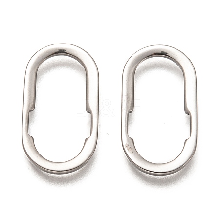 Non-Tarnish 201 Stainless Steel Linking Rings STAS-Z031-05P-1