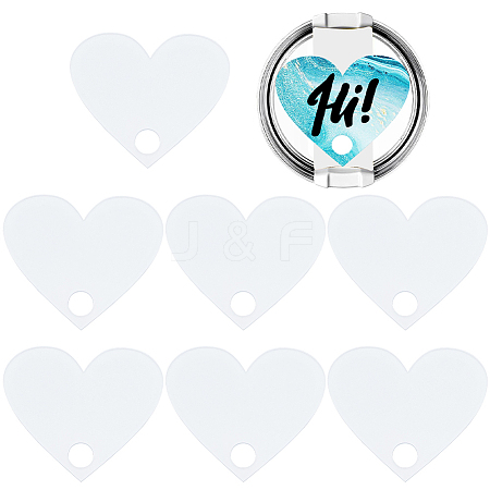 8Pcs Acrylic Heat Transfer Big Pendants FIND-SP0003-09C-1