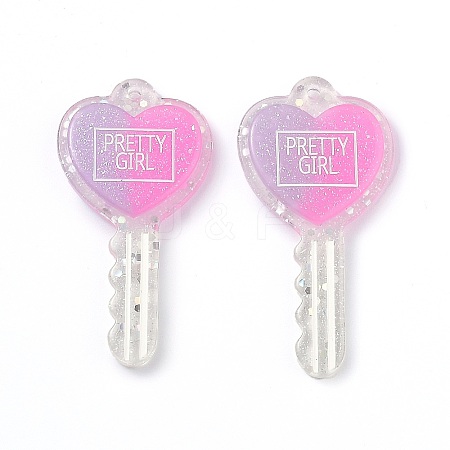 Two Tone Resin Big Pendants LS-RESI-Z001-01C-1