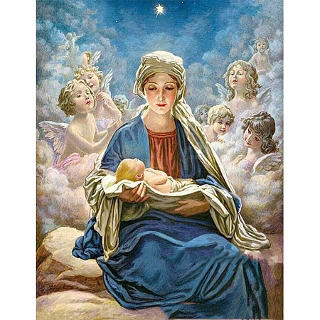 Religion Theme Human Pattern DIY Diamond Painting Kits DRAW-PW0006-16F-1