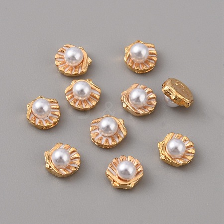 Alloy Enamel Cabochons MRMJ-WH0064-46B-1