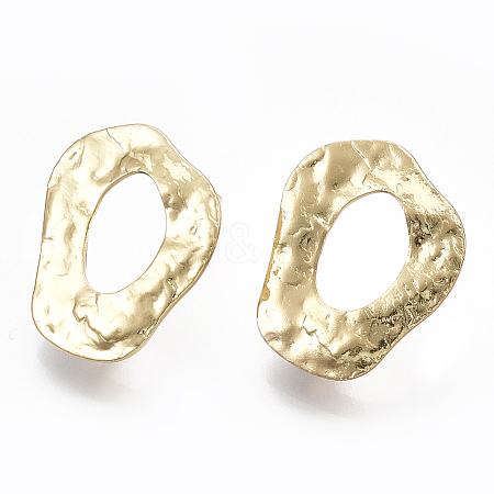 Brass Stud Earring Findings KK-S348-106-1