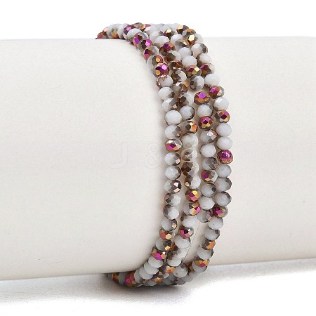 Electroplate Glass Beads Stradns EGLA-H114-02A-05-1