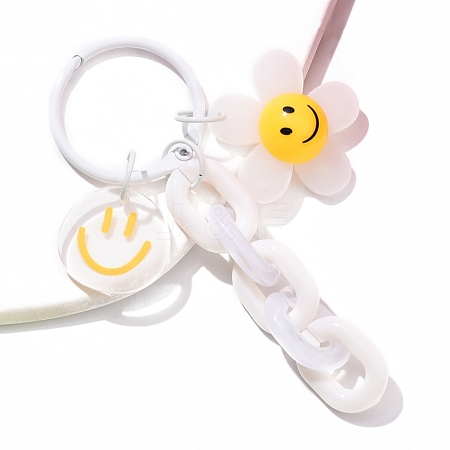 Acrylic Pendant Decorations HJEW-YW00186-02-1