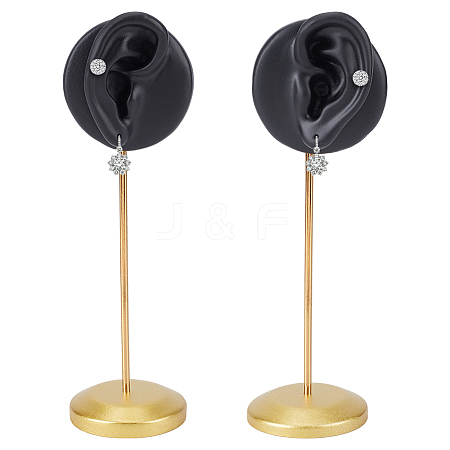 2Pcs 2 Styles Resin Ear Shaped Earring Display Riser Stands ODIS-OC0001-84A-1