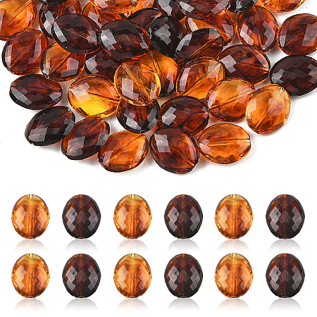 50Pcs Acrylic Beads OACR-YW0004-58-1