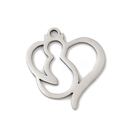 201 Stainless Steel Pendants STAS-F316-22P-02-1