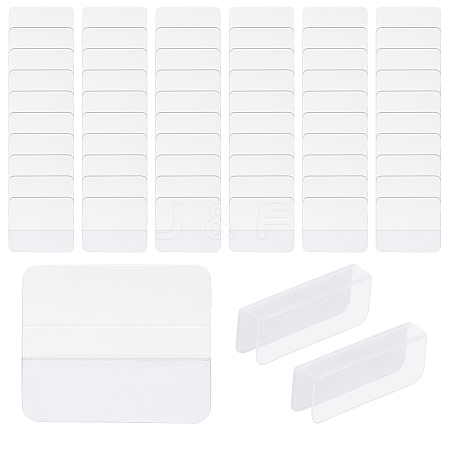 200Pcs Transparent Self Adhesive Hang Tabs KY-CA0001-57-1