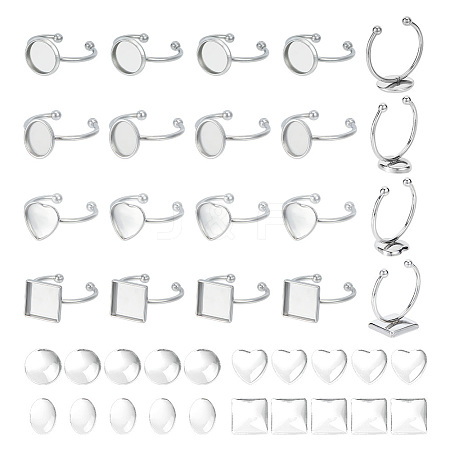 Unicraftale DIY Blank Cuff Ring Making Kit DIY-UN0005-53-1