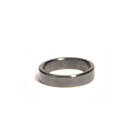Dyed & Heated Black Agate Finger Rings IK0879-9-1
