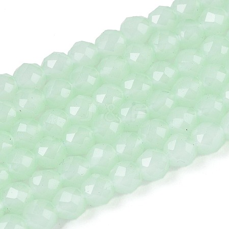 Imitation Jade Glass Beads Strands GLAA-T028-4mm-11G-1