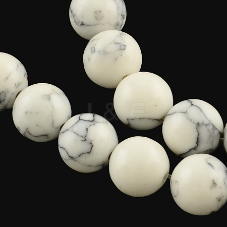 Synthetical Turquoise Gemstone Round Bead Strands LS-TURQ-R035-8mm-05-1