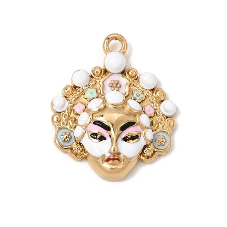 304 Stainless Steel Enamel Pendants SA-CBAA9A2-03G-03-1