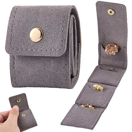 1Pc PU Leather Jewelry Rolls ABAG-CL0001-43C-1