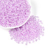 Transparent Colours Luster Glass Seed Beads SEED-N008-09J-1