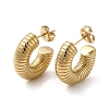 304 Stainless Steel Croissant Stud Earrings EJEW-Q781-10G-1