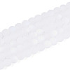 Frosted Imitation Jade Glass Beads Strands GLAA-T032-J4mm-MBB01-2