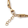 Ion Plating(IP) 304 Stainless Steel Bone Rope Chain Bracelet for Women BJEW-I311-01C-G-2