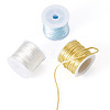 3 Rolls 3 Colors Nylon Satin Rattail Cords NWIR-TA0001-45A-2
