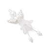 Frosted Acrylic Pendants PALLOY-JF04048-01-3