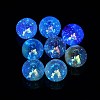 UV Plated Transparent Acrylic Beads OACR-Z013-10-2