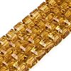 Transparent Glass Beads Strands GLAA-R041-8x8mm-A07-1