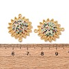 Brass Micro Pave Colorful Cubic Zirconia Connector Charms CU-CBA4579-04G-A-2
