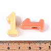 UV Plating Opaque Acrylic European Beads PACR-T017-10A-3