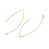 Brass Hoop Earring Findings KK-H503-25G-2