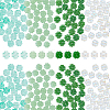100Pcs 4 Styles Spray Painted Glass Beads GLAA-DC0001-51-1