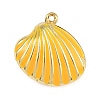 Brass Enamel Pendants KK-I352-07G-B-2