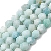Natural Flower Amazonite Beads Strands G-Z119-A09-03-3